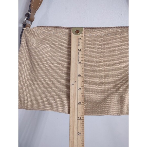 FOSSIL Brown Tan Purse Over Shoulder Hand Bag Zip Closure casual Boho - Picture 6 of 8